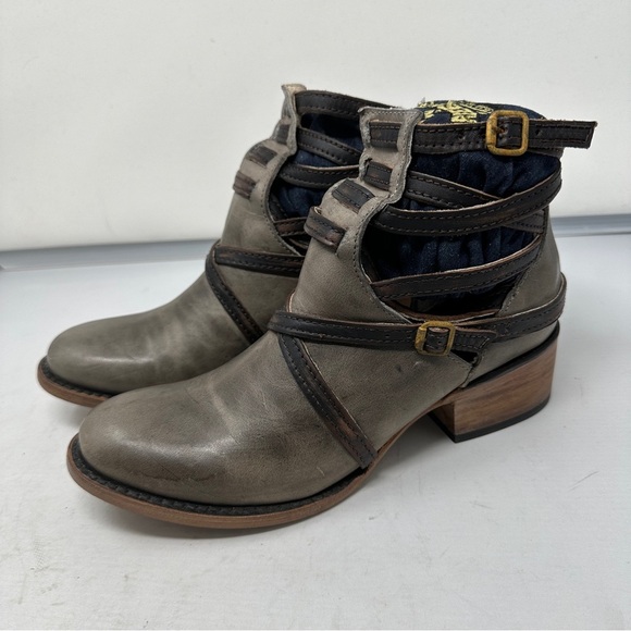 Freebird by Steven Stair Booties Size‎ 8 Bohemian Western Southwestern Leather - Picture 7 of 16